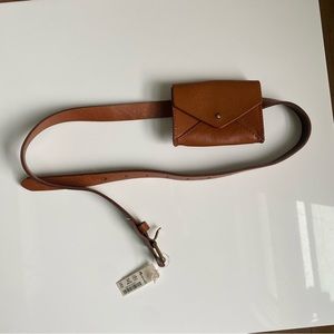 NWT Madewell Leather Pouch Belt